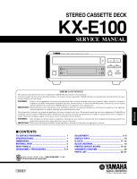 Yamaha KXE-100 - Service Manual 